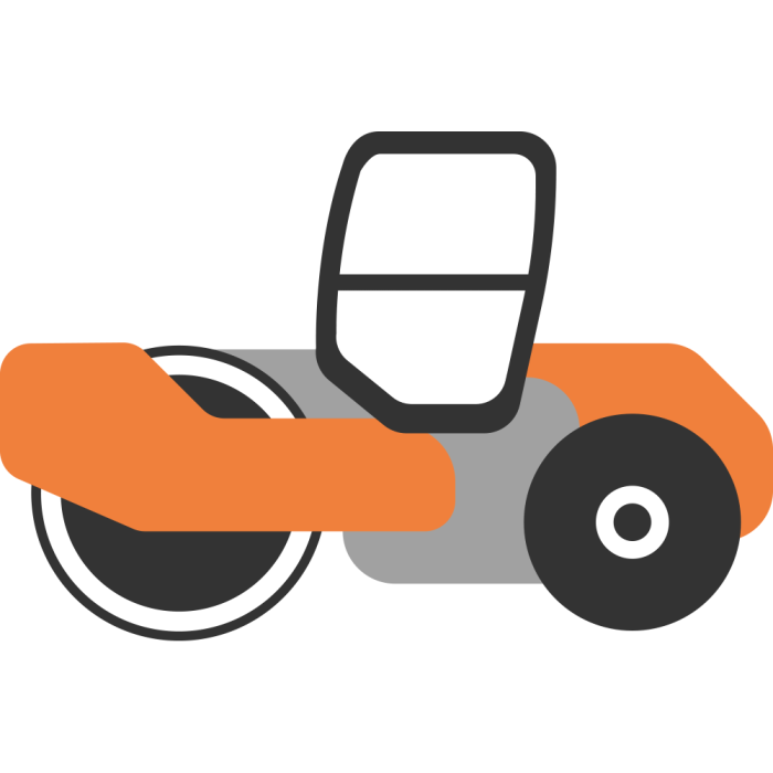 COMPACTEUR MONOCYLINDRE 12 T